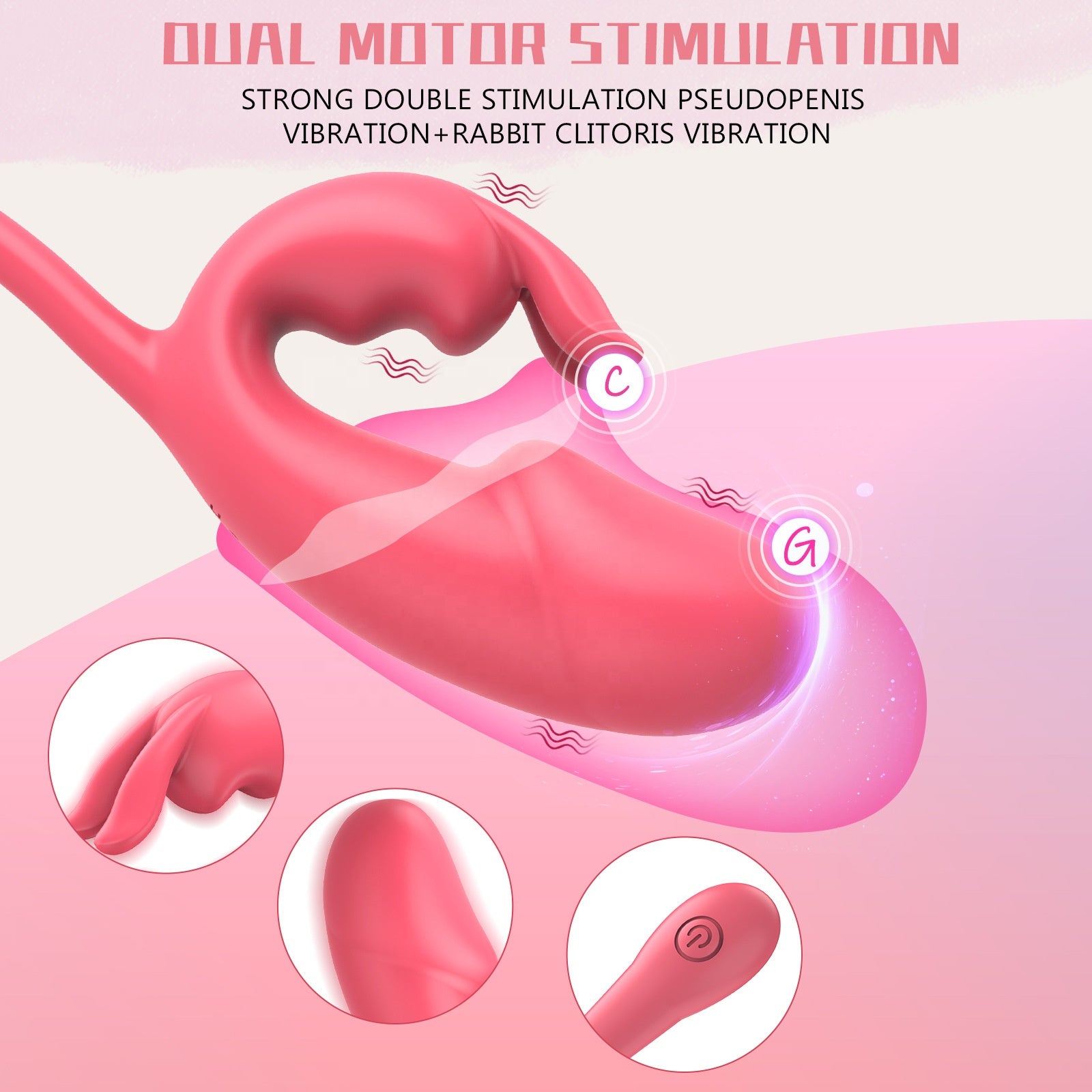 Red Dual-Use Vibrator