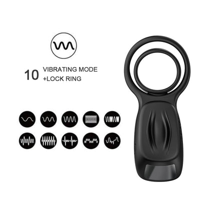 Black Vibrating Cock Ring