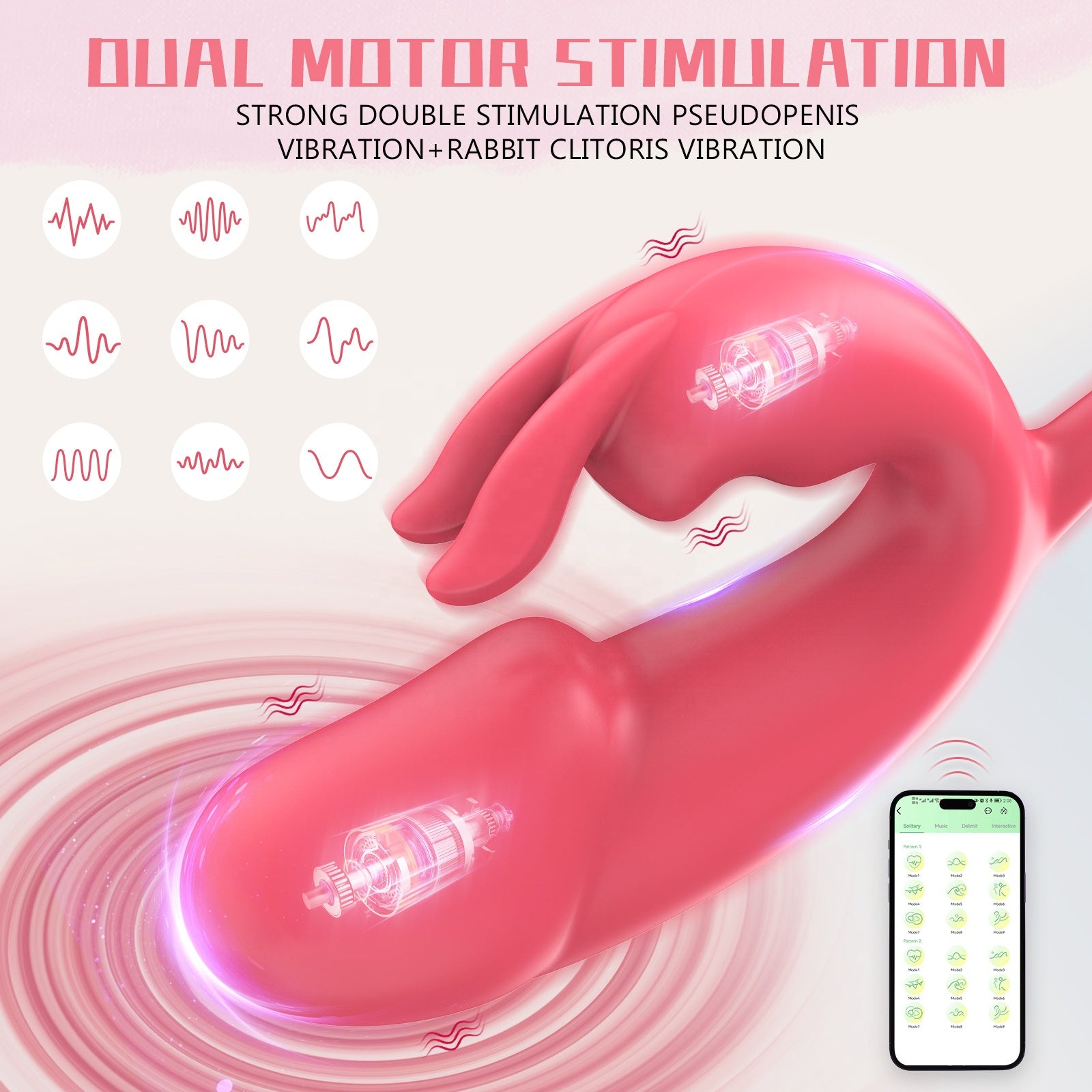 Red Dual-Use Vibrator