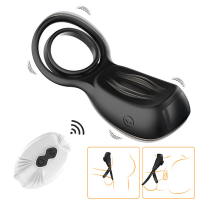 Black Vibrating Cock Ring